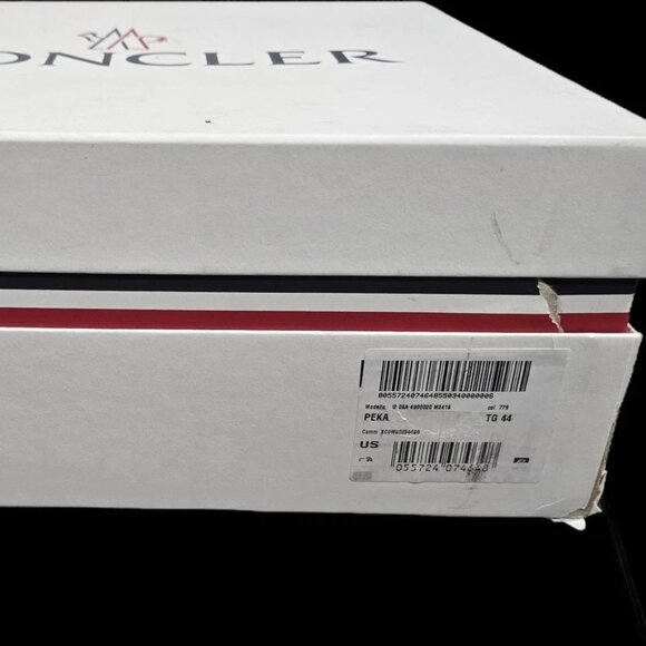 $875- Moncler Peka Men's Navy Padded Collar Round Toe Lace Up Hiking Boots-44/11 - Picture 10 of 11